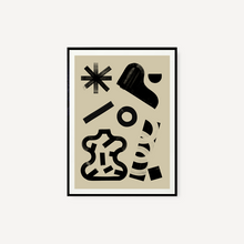 Cargar imagen en el visor de la galería, Cuadro decorativo para pared - Euritmia I 47 x 67 cm Negro - All The Wall