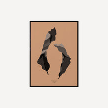 Cargar imagen en el visor de la galería, Cuadro decorativo para pared - Dry Leaves I 47 x 67 cm Negro - All The Wall