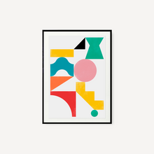 Cargar imagen en el visor de la galería, Cuadro decorativo para pared - Geometry II 47 x 67 cm Negro - All The Wall