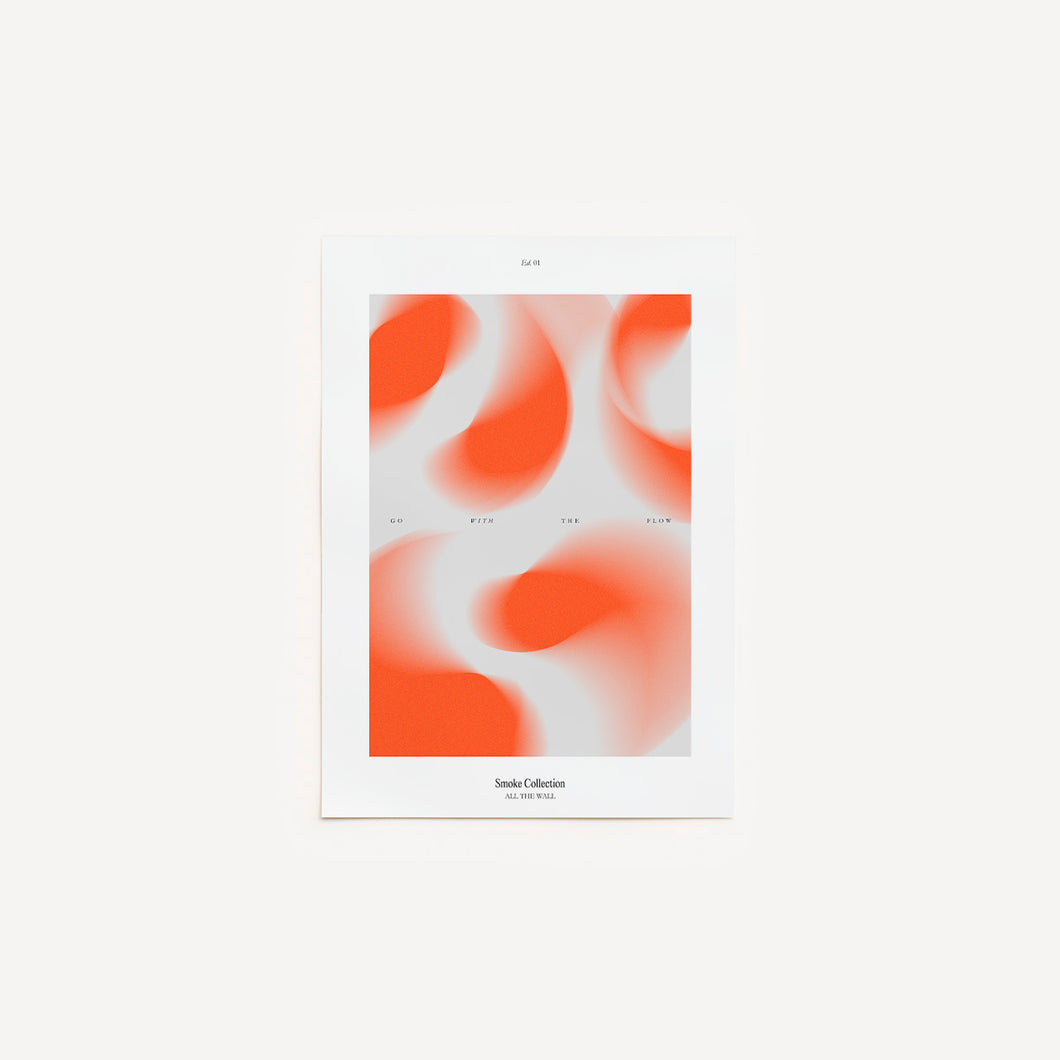 Cuadro decorativo para pared - Orange Smoke I 47 x 67 cm Poster sin enmarcar - All The Wall